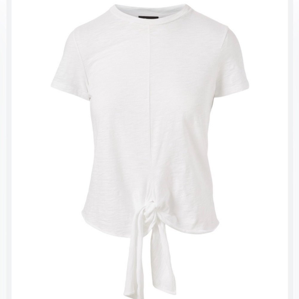 Theory Organic Cotton Tie-Front T-Shirt